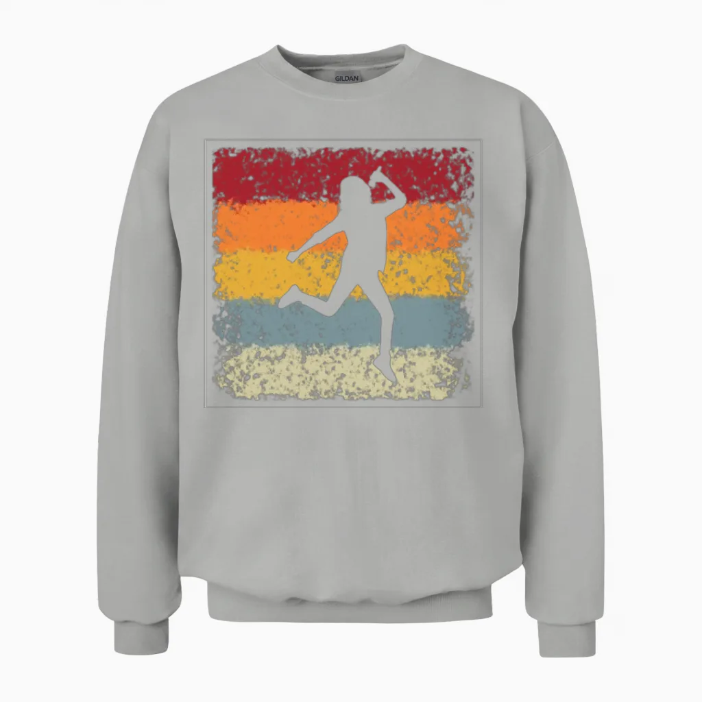 Singer Retro Unisex Sweatshirt in Ash