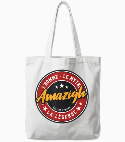 Amazigh Man Myth Legend Gift Idea Kabyle Humor Tote Bags - White