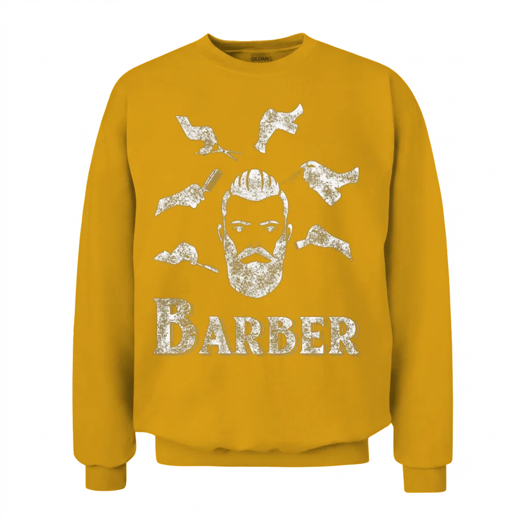 Barber Retro Style β Hair & Beauty Unisex Sweatshirt - Gold
