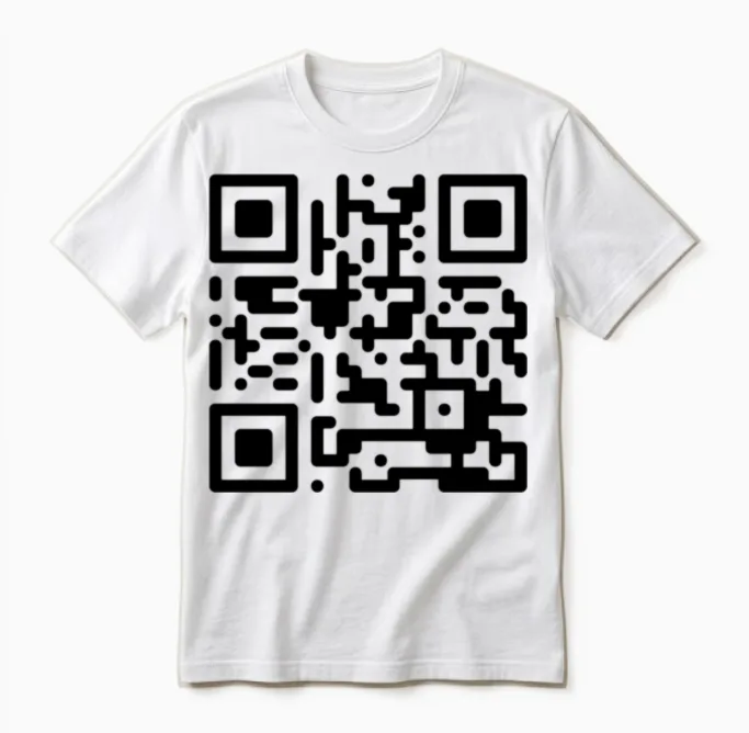 Qr Codes Are Dumb - Black Unisex T-Shirt in White