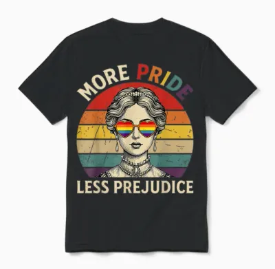 Mehr Stolz Weniger Vorurteil Stolz Monat Lgbtq Schwul Lesben Unisex T-Shirt - Black