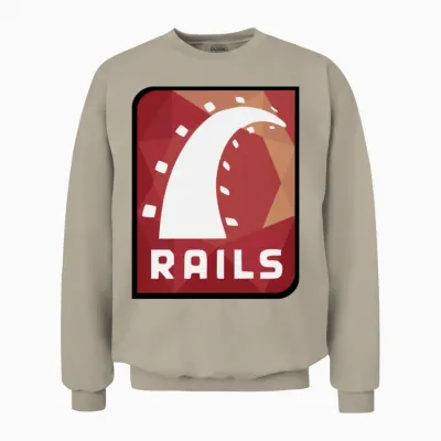 Ruby on Rails Logo Unisex Sweatshirt - Sand