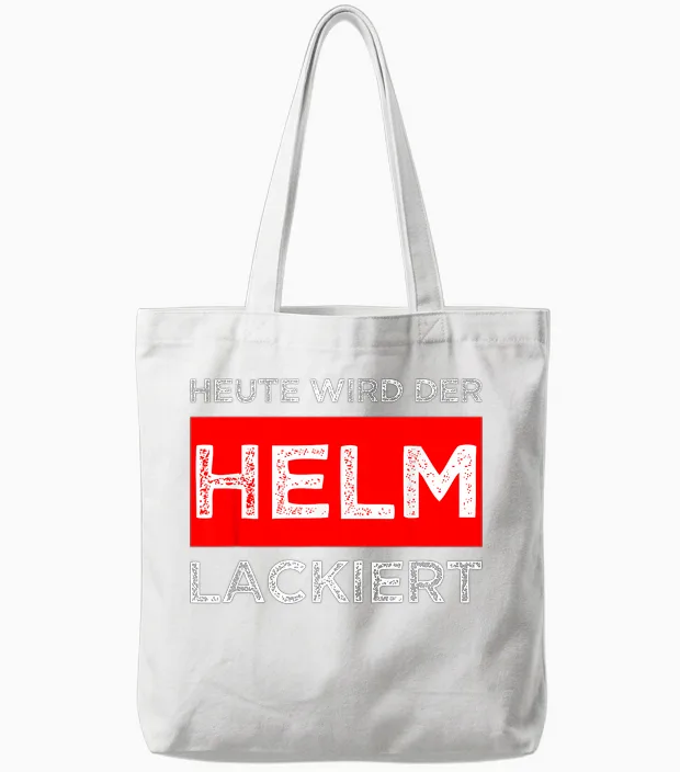 T-Shirt with German Text "tag Wird Der, Black Tote Bags in White