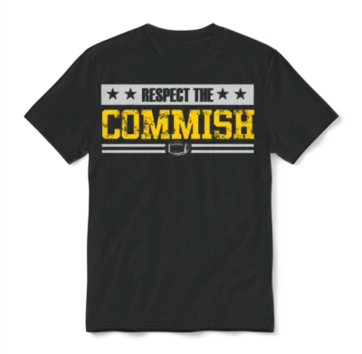 Respect the Commish Unisex T-Shirt - Black