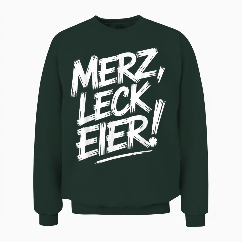 Merz Leck Eier Unisex Sweatshirt in Forest