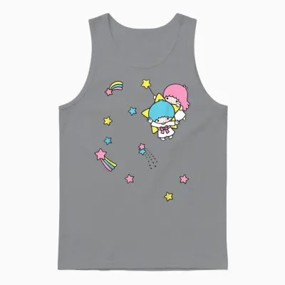 Little Twin Stars Rainbow Stars Unisex Tank Top - Sport Grey