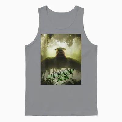 Star Wars the Mandalorian and Grogu Movie Meditating Unisex Tank Top - Sport Grey
