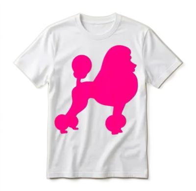 Poodle Unisex T-Shirt - White