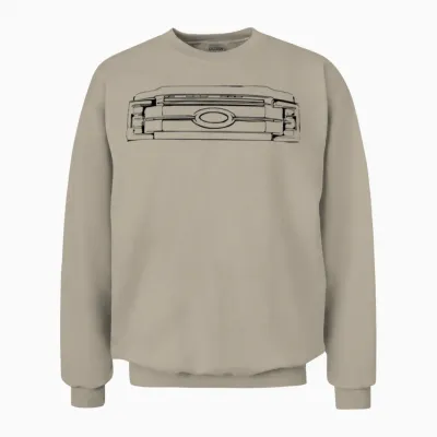 Ford Superduty F350 F250 Outline Line Work Drawing Unisex Sweatshirt - Sand