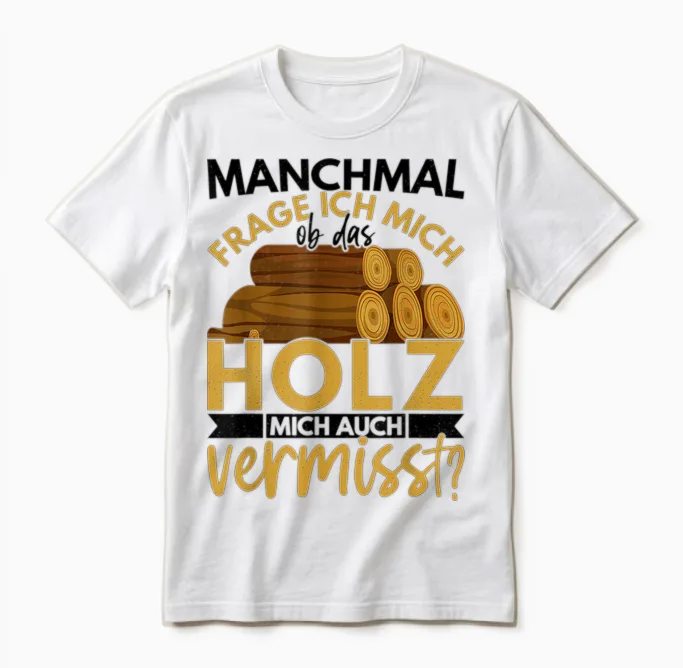 Holzarbeiter Geschenk Forstwirt Spruch Lustig Männer Ob Das Unisex T-Shirt in White