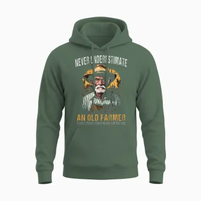 Old Farmer Unisex Hoodie - Military Green