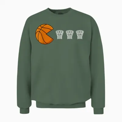 Basketball Hoops Basketball Player Unisex Sweatshirt - Military Green