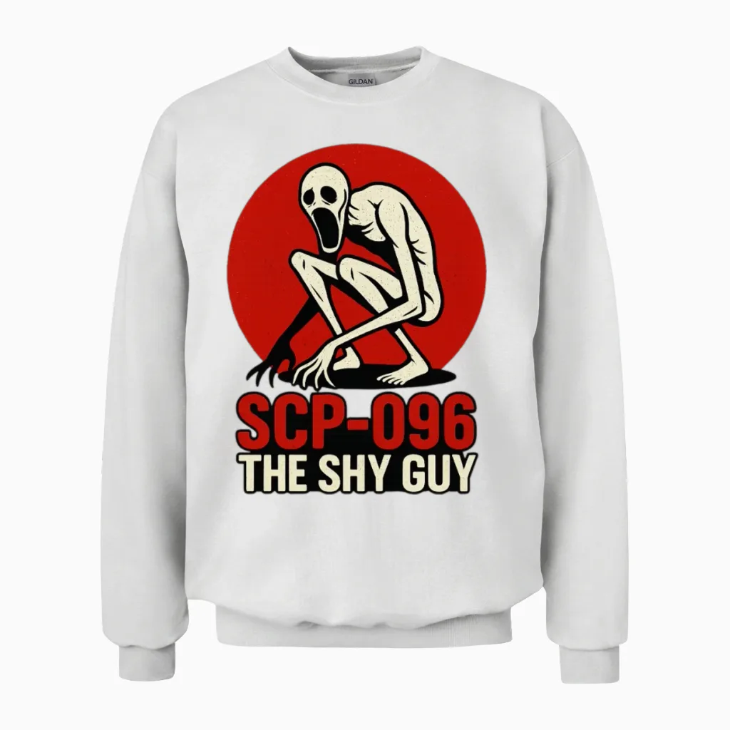 Scp-096 Scp Foundation Unisex Sweatshirt in White