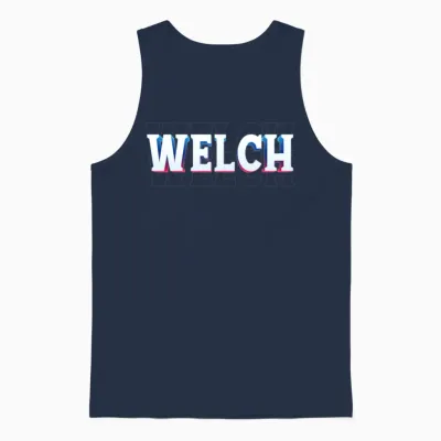 Retro - Welch Unisex Tank Top - Navy