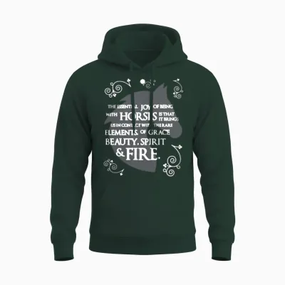 Horse Unisex Hoodie - Forest