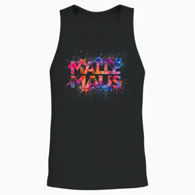 Malle Maus - Mallorca Party Outfit Junggesellinnenabschied Unisex Tank Top - Black