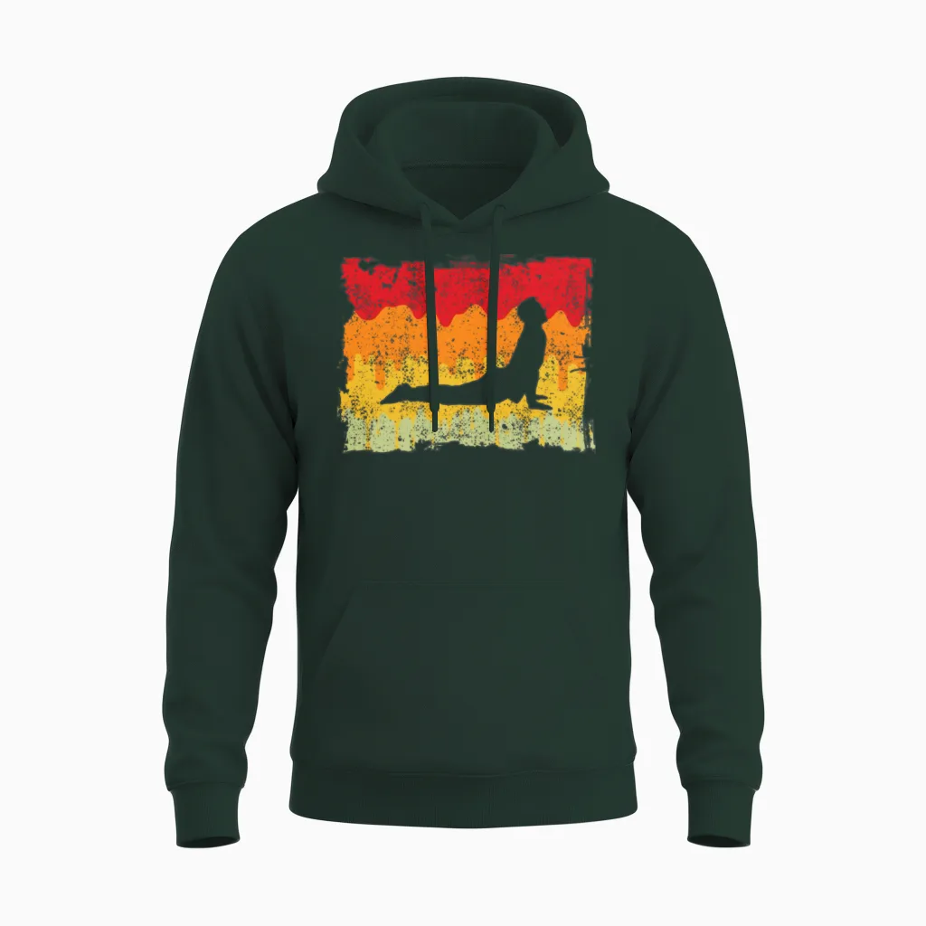 Yoga Retro Unisex Hoodie in Forest