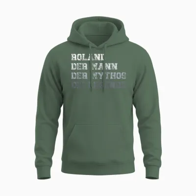 Herren Roland Der Mann Der Mythos Die Legende Unisex Hoodie - Military Green