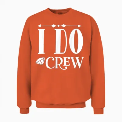 Wedding Party and Bachelorette Party Unisex Sweatshirt - Orange