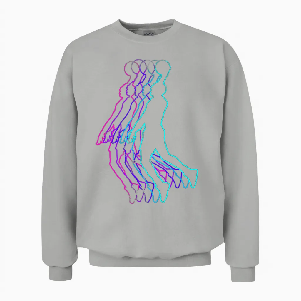 Basketball Tshirts for Men Kids Youth Player Slam Dunk Teens Unisex Sweatshirt in Ash