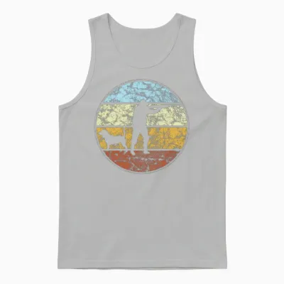 Hunting Retro Unisex Tank Top - Ash