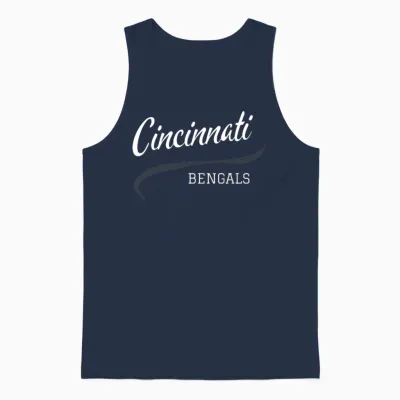 Retro Football Unisex Tank Top - Navy