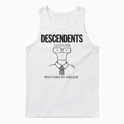 Descendents – Offizieller Merchandise-Artikel – Milo Goes to College Unisex Tank Top - White
