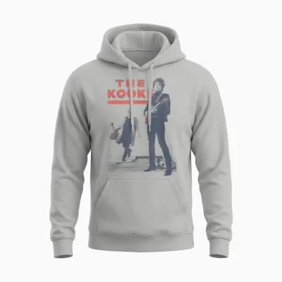Official the Kooks T-Shirt, Black, S Unisex Hoodie - Ash