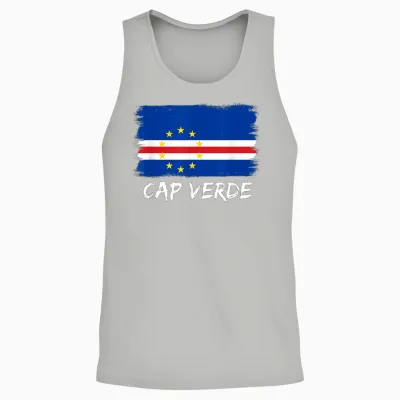Kapverdische Flagge Kap Verde Unisex Tank Top - Ash
