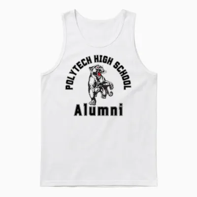 Polytech High School Alumni Unisex Tank Top - White