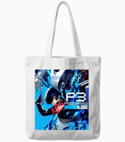Protaganist Box Art Video Game Manche Longue Tote Bags - White