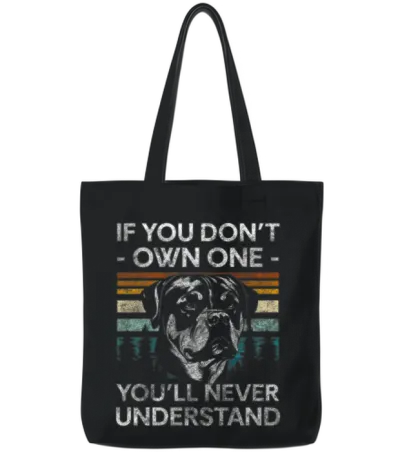 Pedigree Dog Dog Breed Dog Owners Dog School Tote Bags - Black