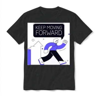 Keep Moving Forward Unisex T-Shirt - Black