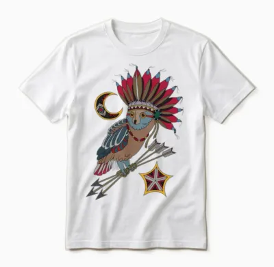 Owl Unisex T-Shirt - White