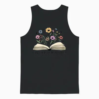 It's a Beautiful Day to Read a Book Gift Reading Unisex Tank Top - Black