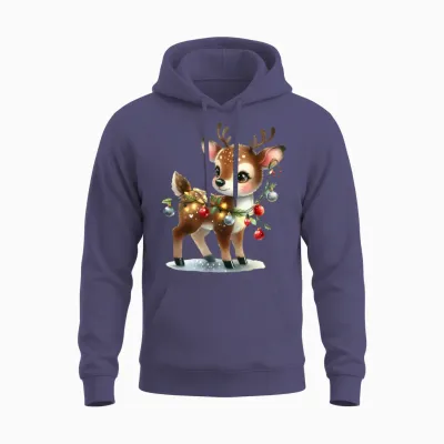 Merry Christmas, Christmas Retro Unisex Hoodie - Heather Sport Dark Navy