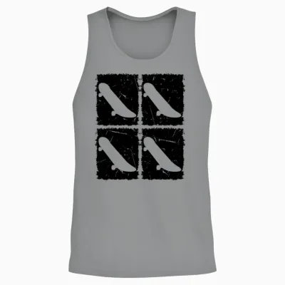 Retro Skateboarding Retro Skateboard Unisex Tank Top - Sport Grey