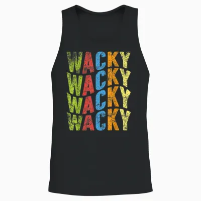 Wacky Costume Mismatch Day Outfit Unisex Tank Top - Black
