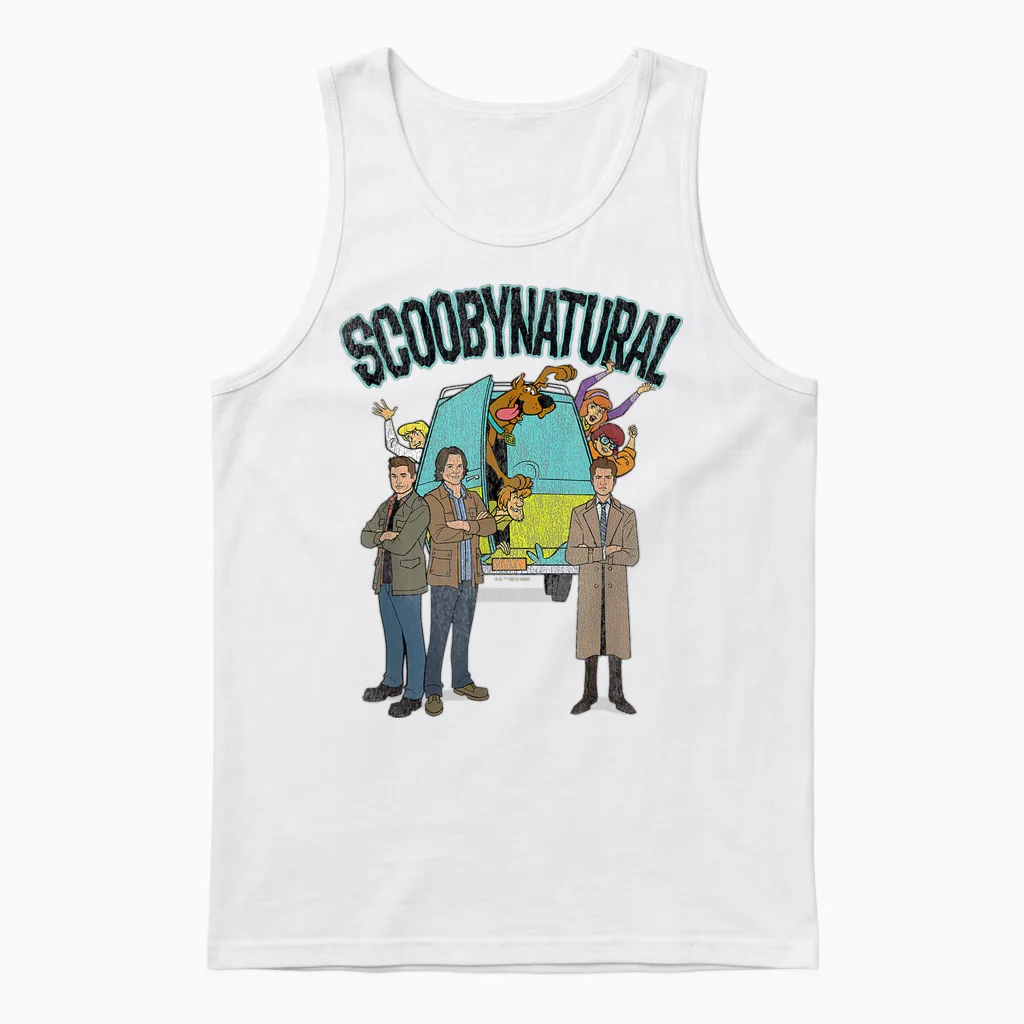 Scooby-Doo Scoobynatural Supernatural Mystery Ride Unisex Tank Top in White