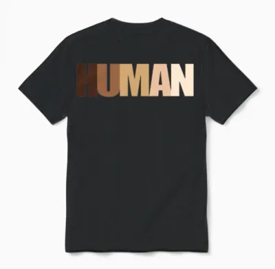Human Anti Racist Unisex T-Shirt - Black