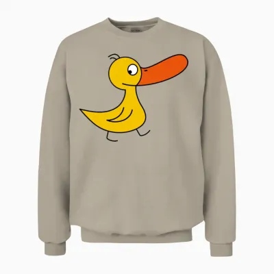 Funny Duck Unisex Sweatshirt - Sand