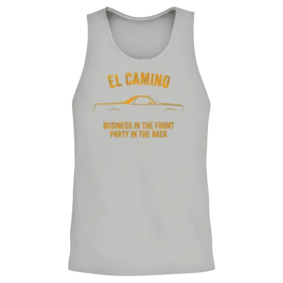 El Camino American Muscle Slogan Unisex Tank Top - Ash