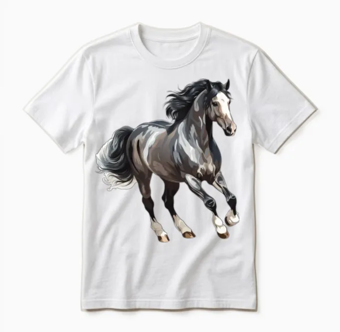 Beautiful Horse for a Horsewoman Unisex T-Shirt in White