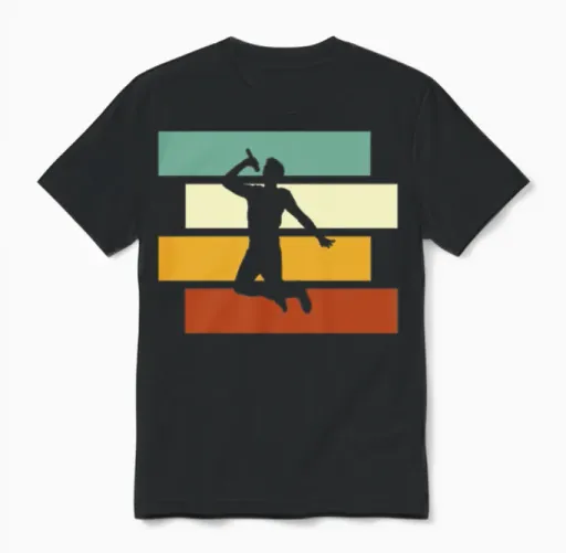 Singer Retro Unisex T-Shirt in Black