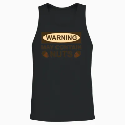 May Contain Nuts Unisex Tank Top - Black