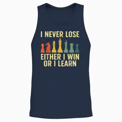 Best Chess Player for Men Kids Boys Board Game Chess Lover Unisex Tank Top - Navy