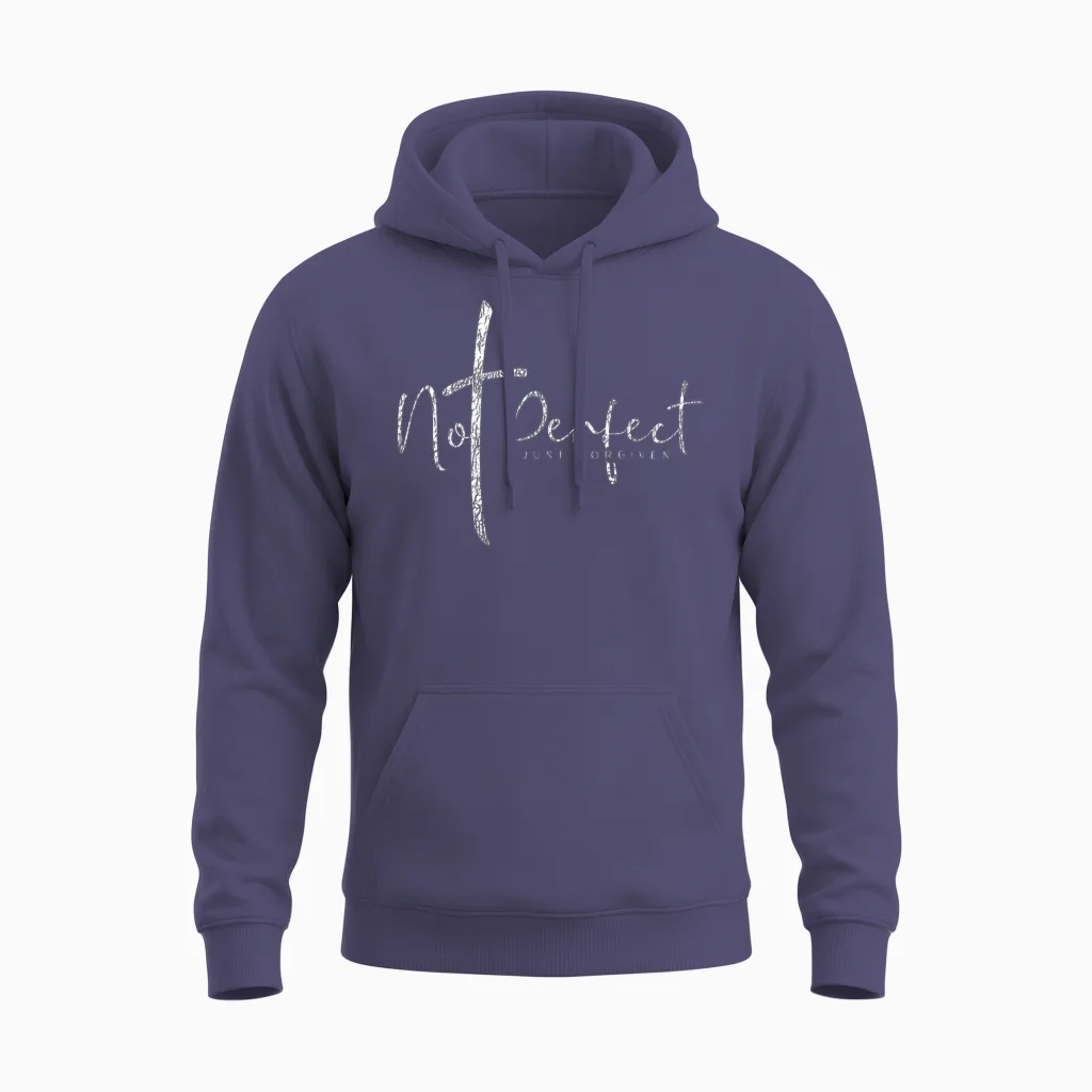 Christian Not Perfect Just Forgiven Men's and Women's T-Shirt, Black Unisex Hoodie in Heather Sport Dark Navy
