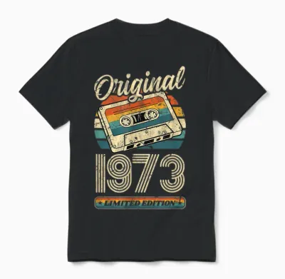 Original 1973 Vintage Anniversaire 53 Ans Pour Hommes Femmes Unisex T-Shirt - Black