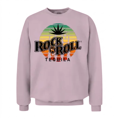 Rock N Roll Tequila Third Collection Unisex Sweatshirt - Light Pink
