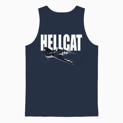 Grumman F6f Hellcat 2. Weltkrieg Flugzeug Unisex Tank Top - Navy